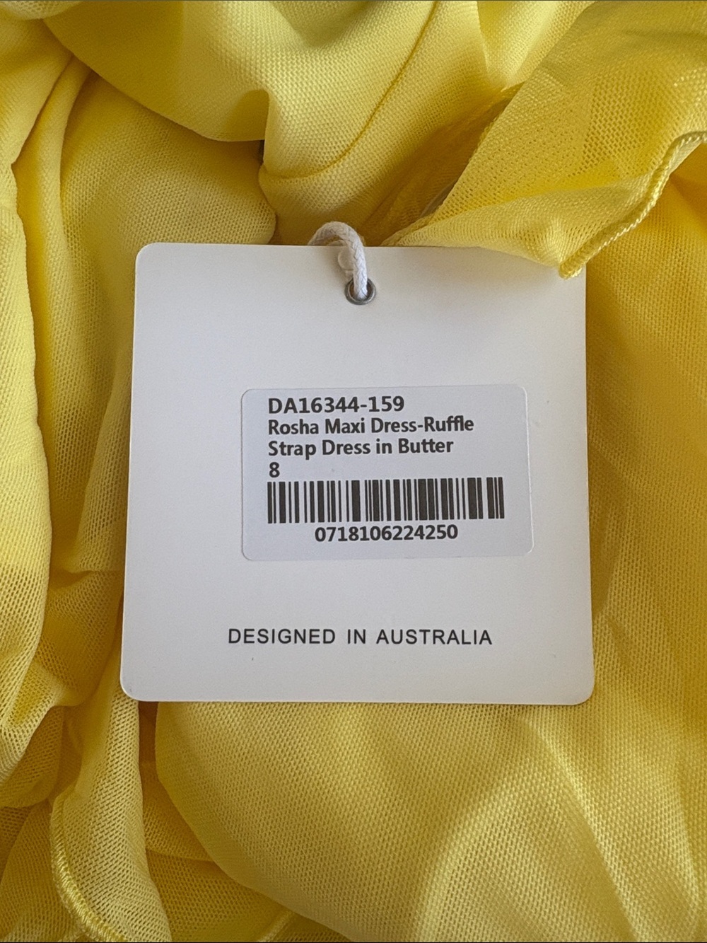 NWT - Showpo. Rosha Midi Dress in Butter - Size 8 - Picture 8 of 11